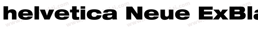 helvetica Neue ExBlackCon字体转换